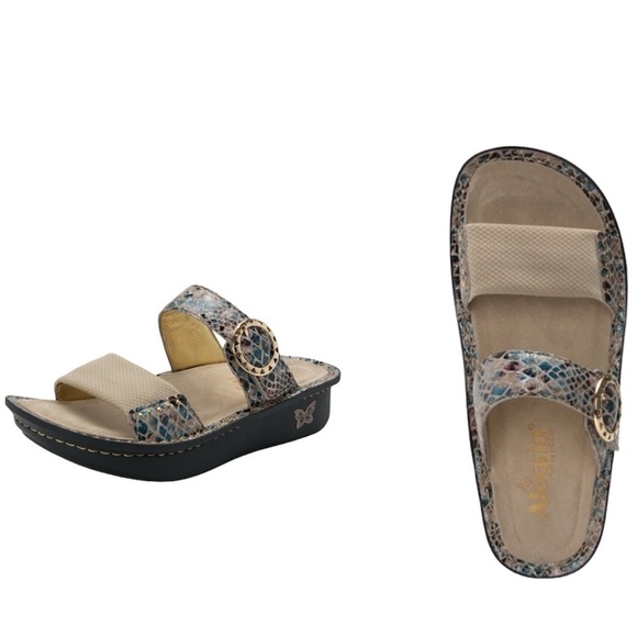 Alegria Keara Fawn Fancy Slide Sandal Sz EU 41 or US 10.5-11 Comfort Shoe - Picture 1 of 12